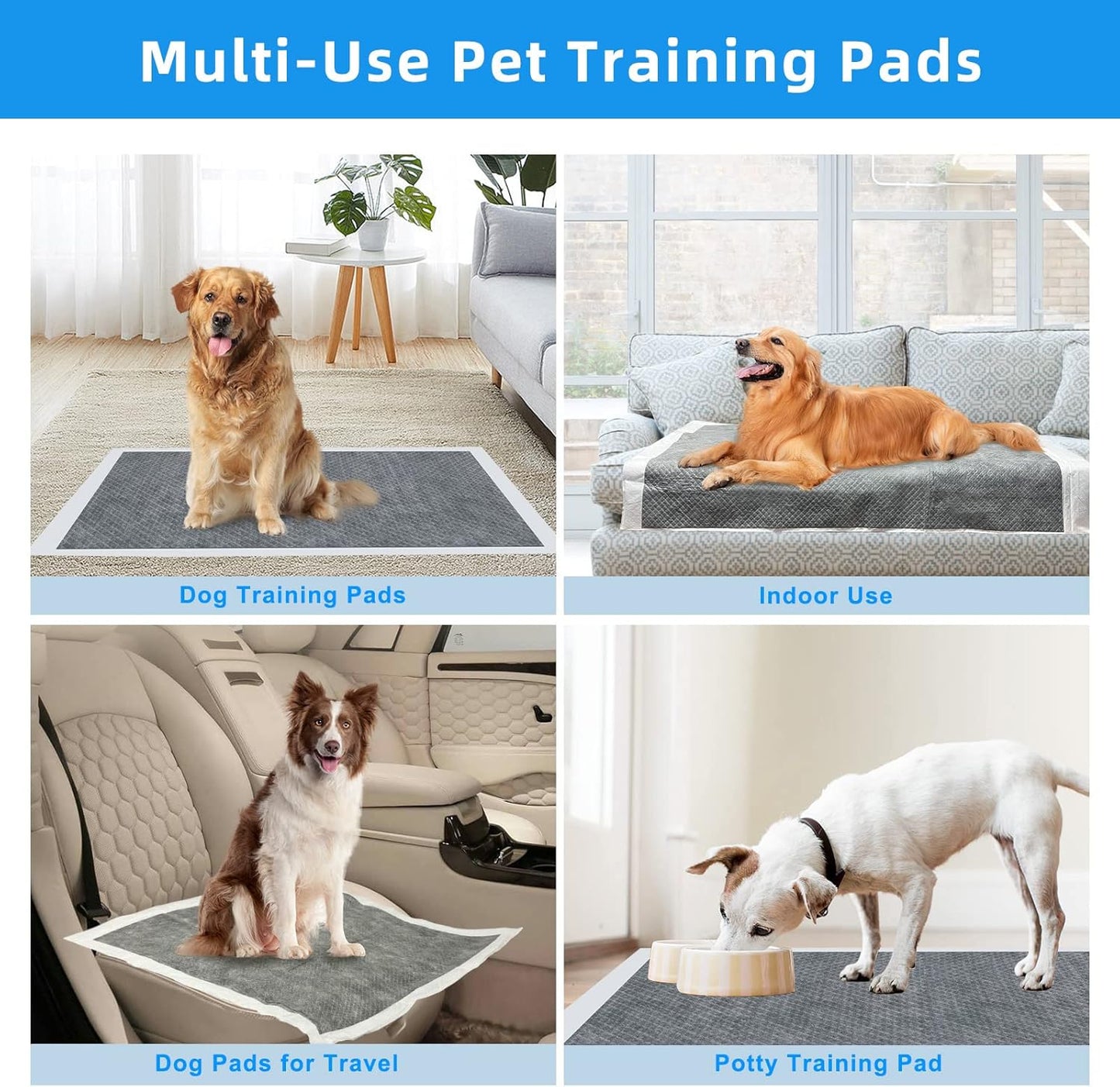 Skdwakiz Dog Pee Pads Extra Large 24" x 35", 20 Count Super Absorbent Charcoal Pee Pads for Dogs, Thicken Disposable Training Bed Pads for Pets, Doggies, Cats, Leak-Proof | Quick-Dry