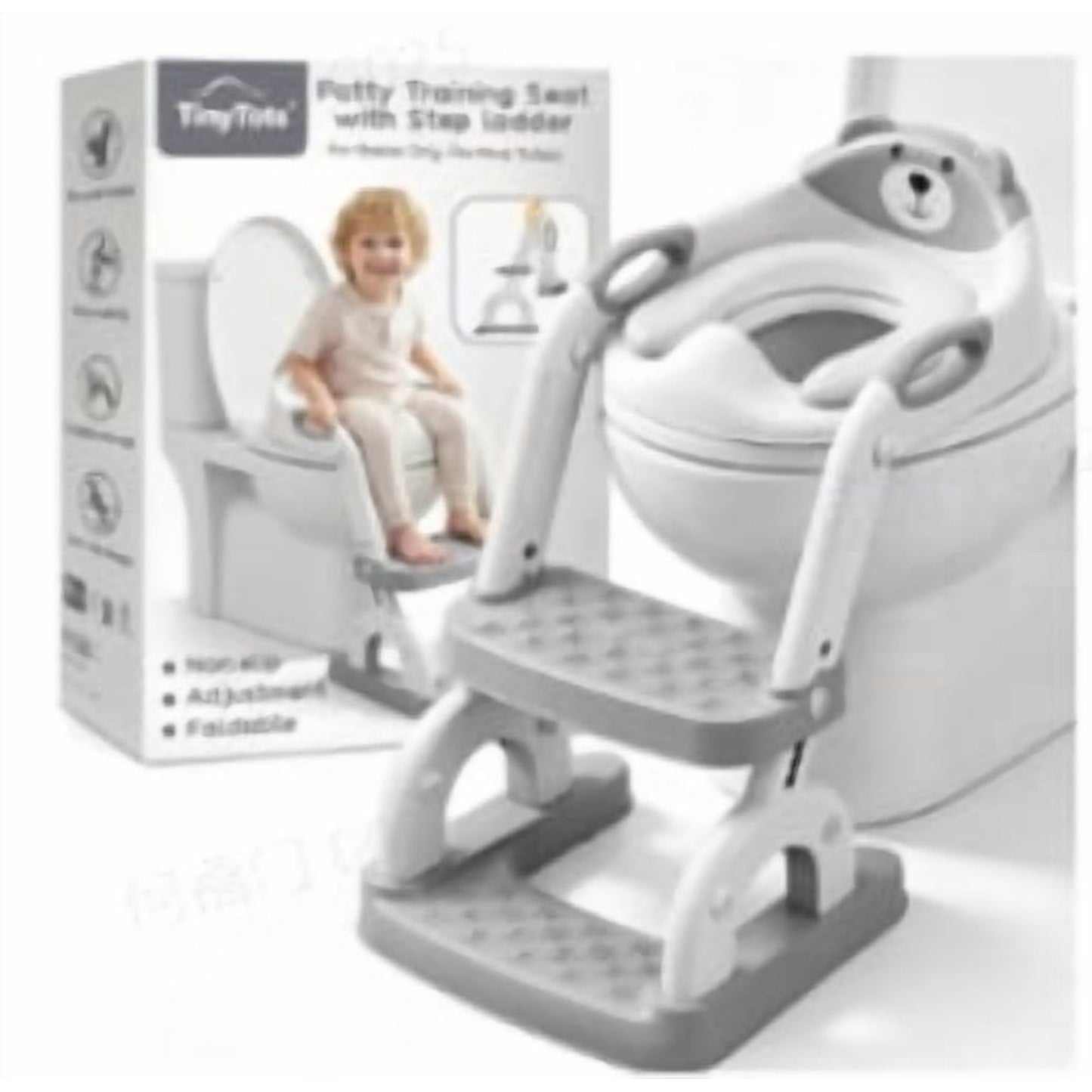Arenviy Potty Training Seat with Step Stool, Toddler Potty Seat for Toilet