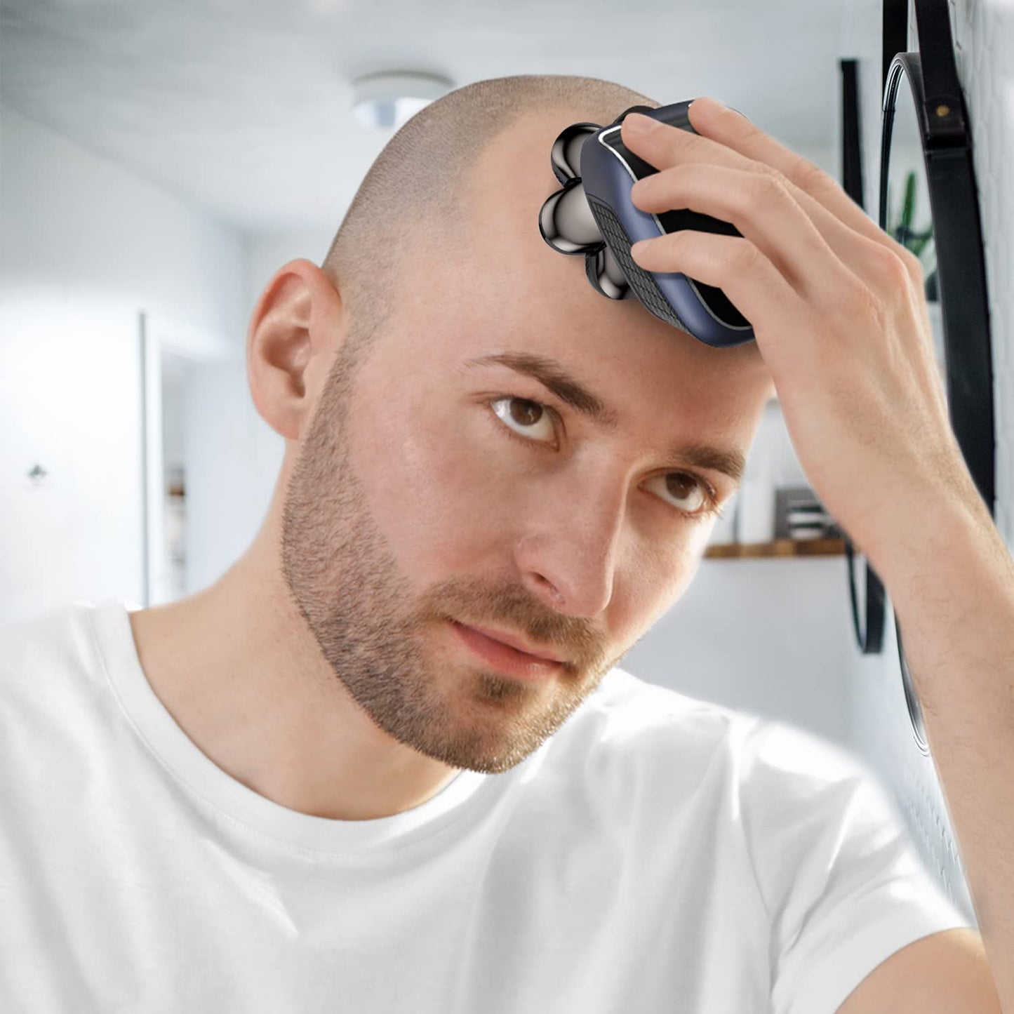 Nogroa Replacement Blades for Head Shaver, 7 Blades Shaver Replacement Heads for Bald Men & 7D Womens Electric Razor