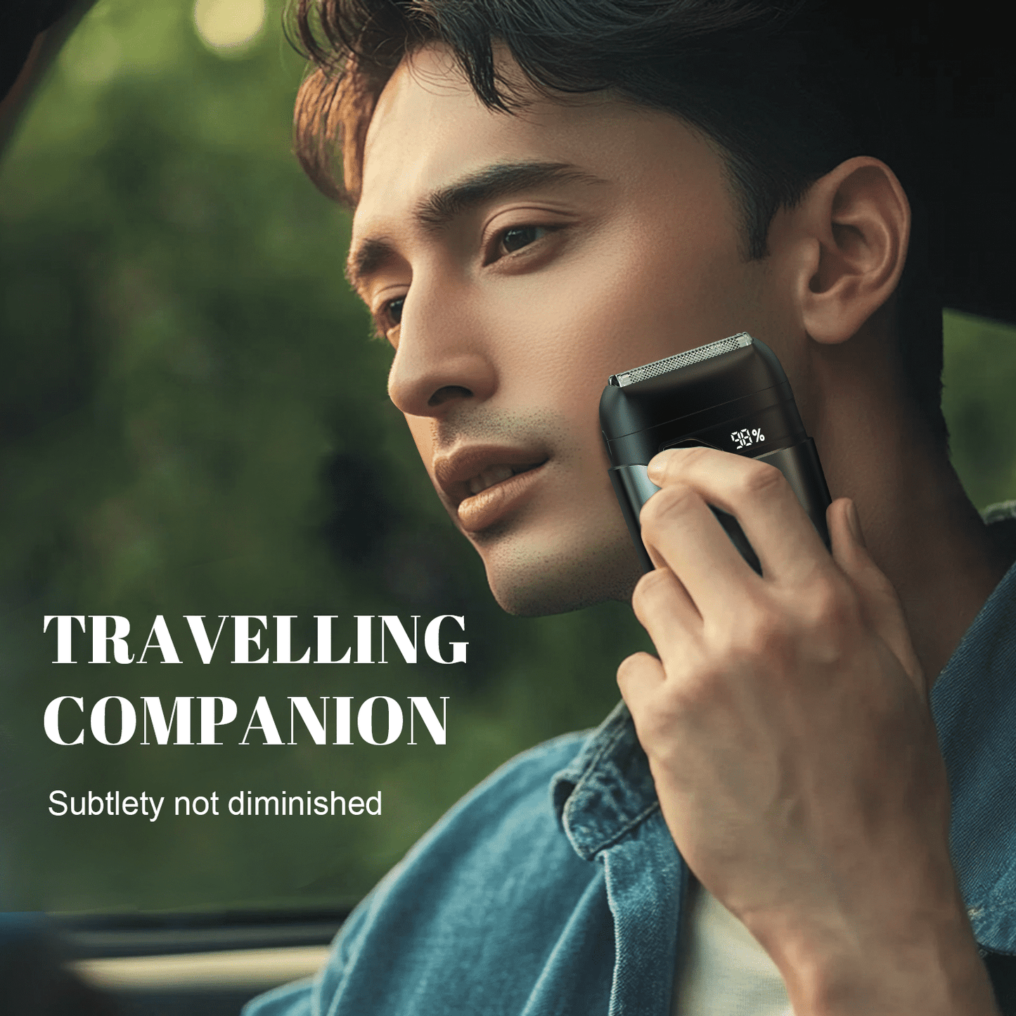 Nogroa Electric Foil Shaver for Men, Mini Electric Razor for Beard/Face with 3 Floating Blade USB Rechargeable IPX7 Waterproof Protable Cordless Beard Trimmer for Travel & Home