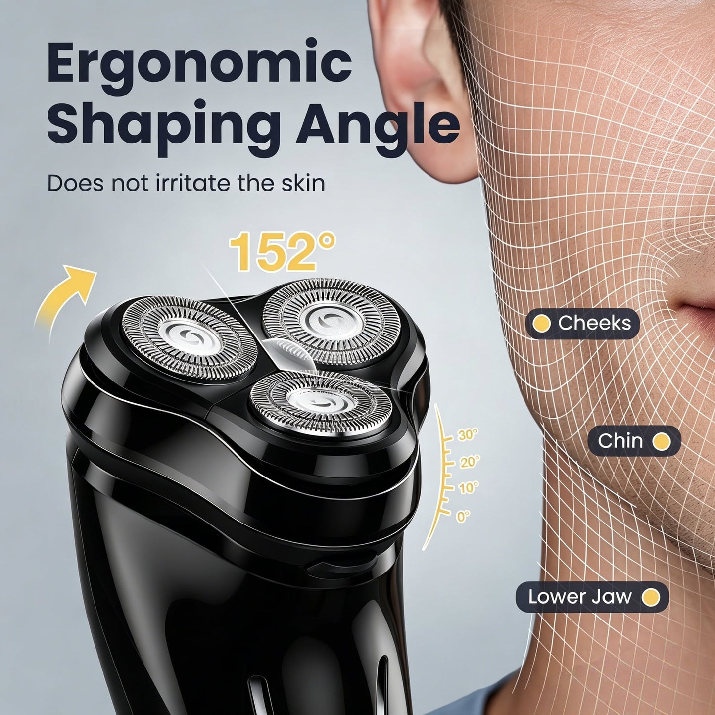 Nogroa Electric Razor for Men, Waterproof Cordless Electric Shaver with Pop-up Beard Trimmer, Ideal Gift for Him Husband Dad