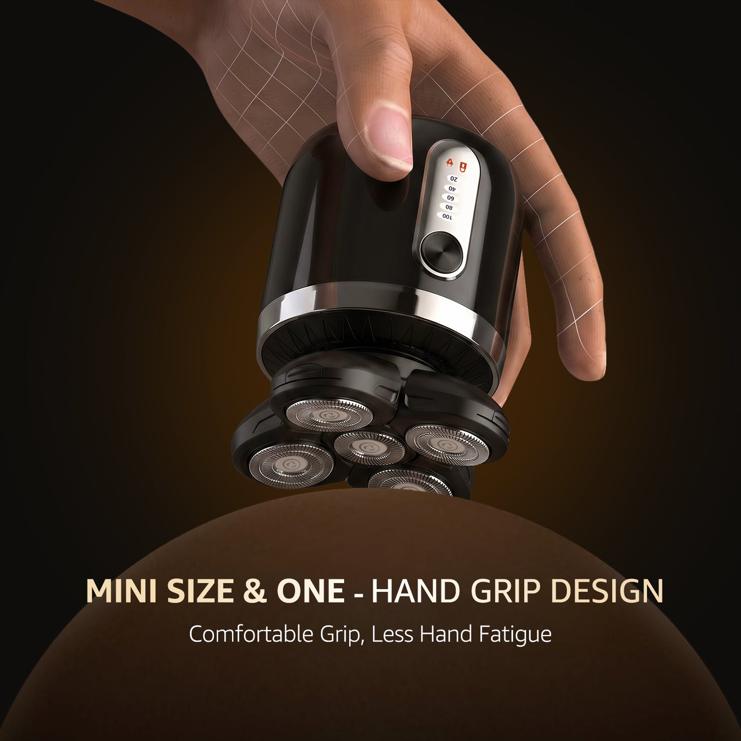 Arenviy Head Shavers for Bald Men, 5D Bald Head Shavers for Men Electric Razor, IPX7 Waterproof Wet/Dry Shaver with LED Display, Gifts for Men