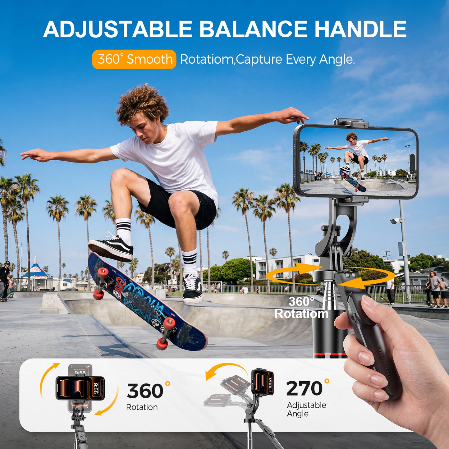 Arenviy Phone Selfie Stick - 67'' Extendable Selfie Stick Tripod with Bluetooth Remote & 2 Fill Light - 360°Rotation Portable Phone Tripod for Android, iOS