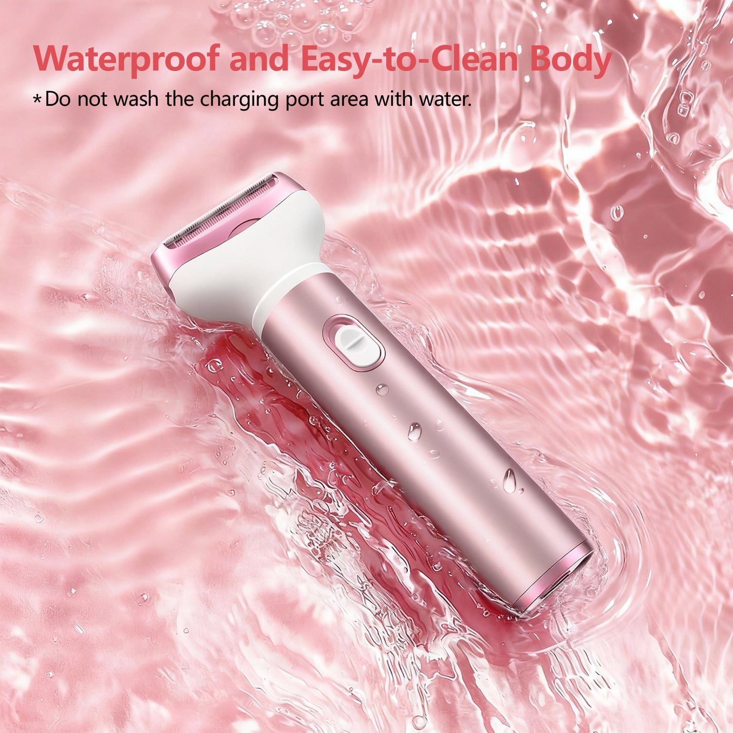 Electric Razor for Women, 4 in 1 Cordless Electric Shaver Set - USB Rechargeable - Wet & Dry Portable Lady Hair Remover, Replaceable Face Shaver & Bikini Trimmer for Underarm Nose Eyebrow Arms Legs