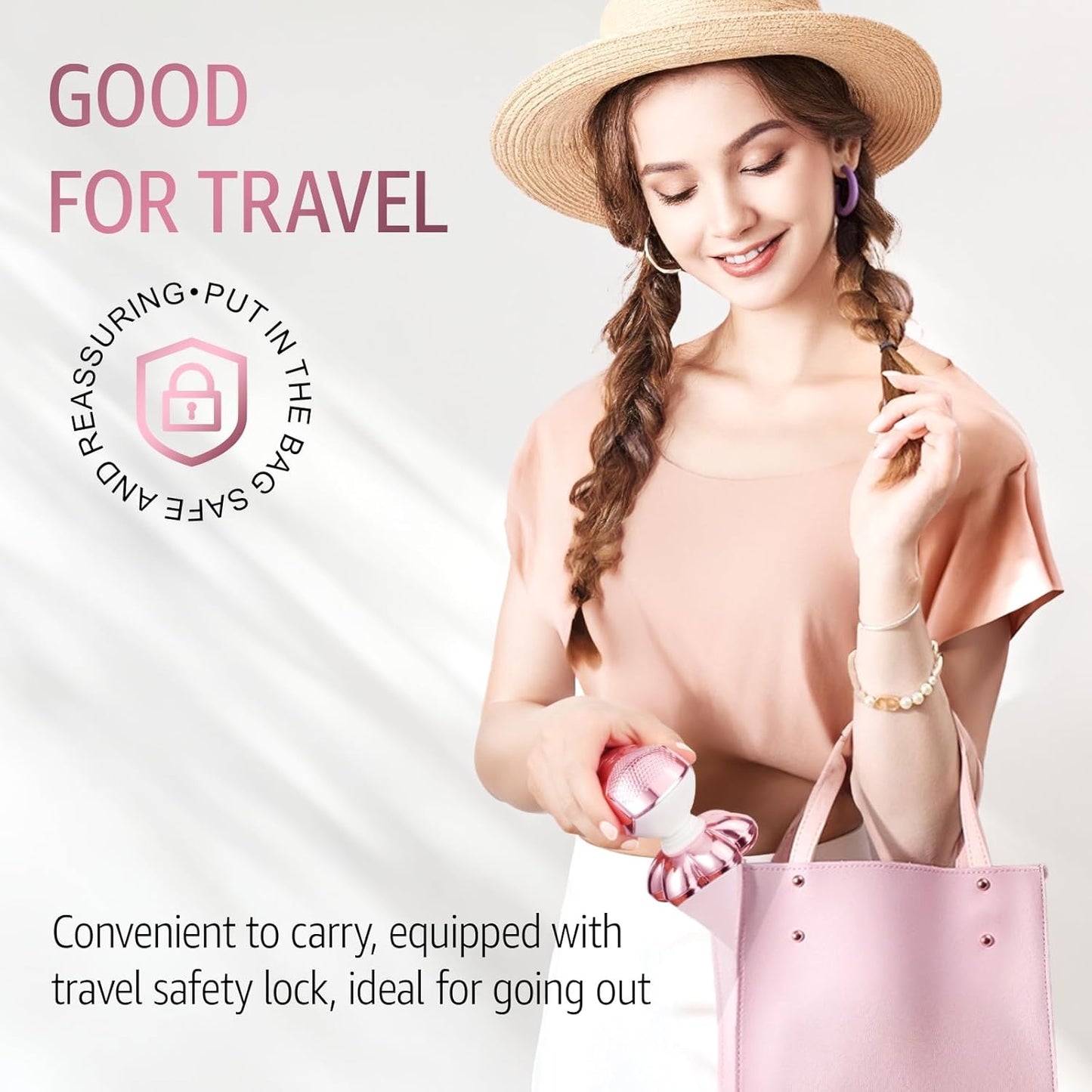Skdwakiz Electric Razor for Women Legs, 7D Rechargeable Cordless Body Head Shaver, IPX6 Waterproof Wet/Dry Bikini Trimmer Hair Epilator, Trimmer for Lady Face Underarms Pubic, Pink