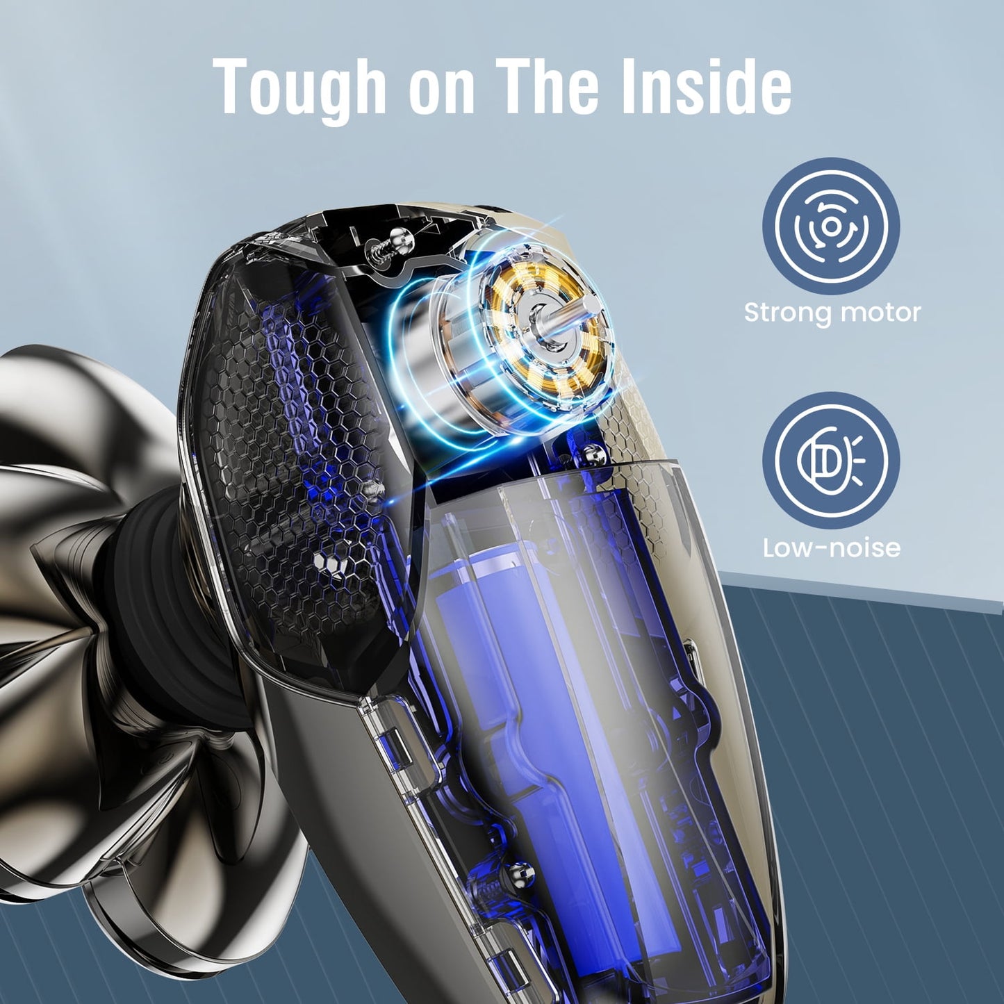 Nogroa Head Shavers for Bald Men, Magnetic Electric Razor, 7D Rotary Shaver, IPX7 Waterproof, Wet/Dry, LED Display, Cordless, Type-C Charge