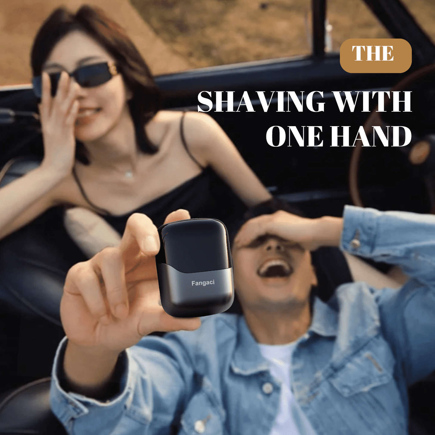 Nogroa Electric Foil Shaver for Men, Mini Electric Razor for Beard/Face with 3 Floating Blade USB Rechargeable IPX7 Waterproof Protable Cordless Beard Trimmer for Travel & Home