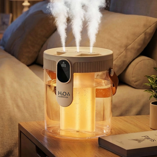 Humidifier for Room, 1.5L Cool Mist Top Fill Air Humidifier with 3 Mist Modes & Night Light, 25dB Quiet Portable Ultrasonic Humidifiers for Home, Bedroom